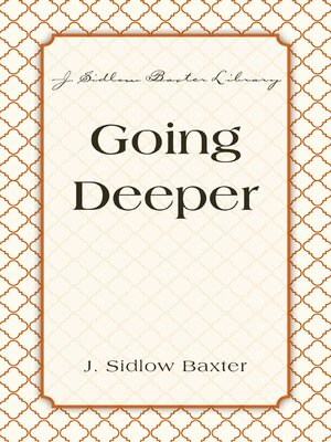 cover image of Going Deeper